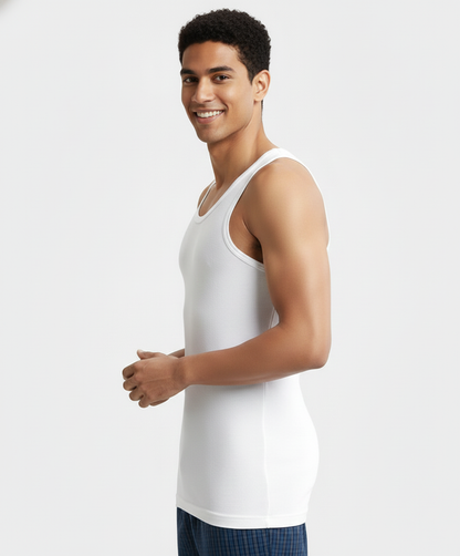 Jockey Men’s Classic Vest | Super Combed Cotton Sleeveless Undershirt | 8823