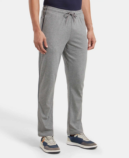 Jockey Men’s Athleisure Lower | Cotton Rich Track Pant | Flexible Activewear Bottoms | 9500