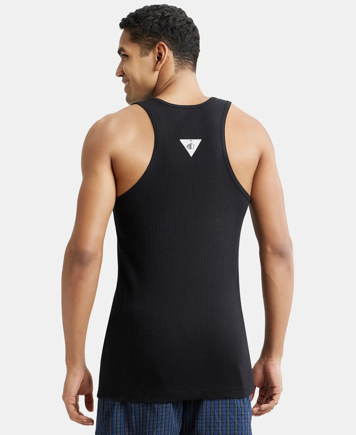 Jockey Men’s Racer Back Vest | 100% Cotton Soft Undershirt | Breathable Daily Innerwear | 9922