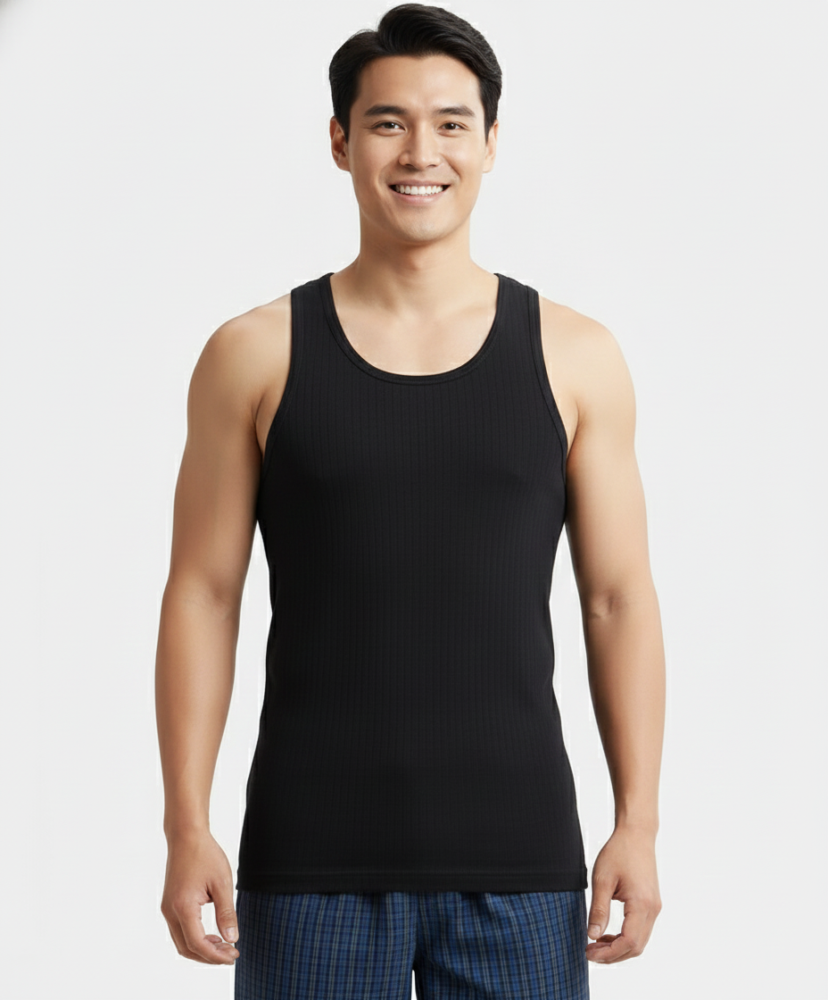 Jockey Men’s Racer Back Vest | 100% Cotton Soft Undershirt | Breathable Daily Innerwear | 9922