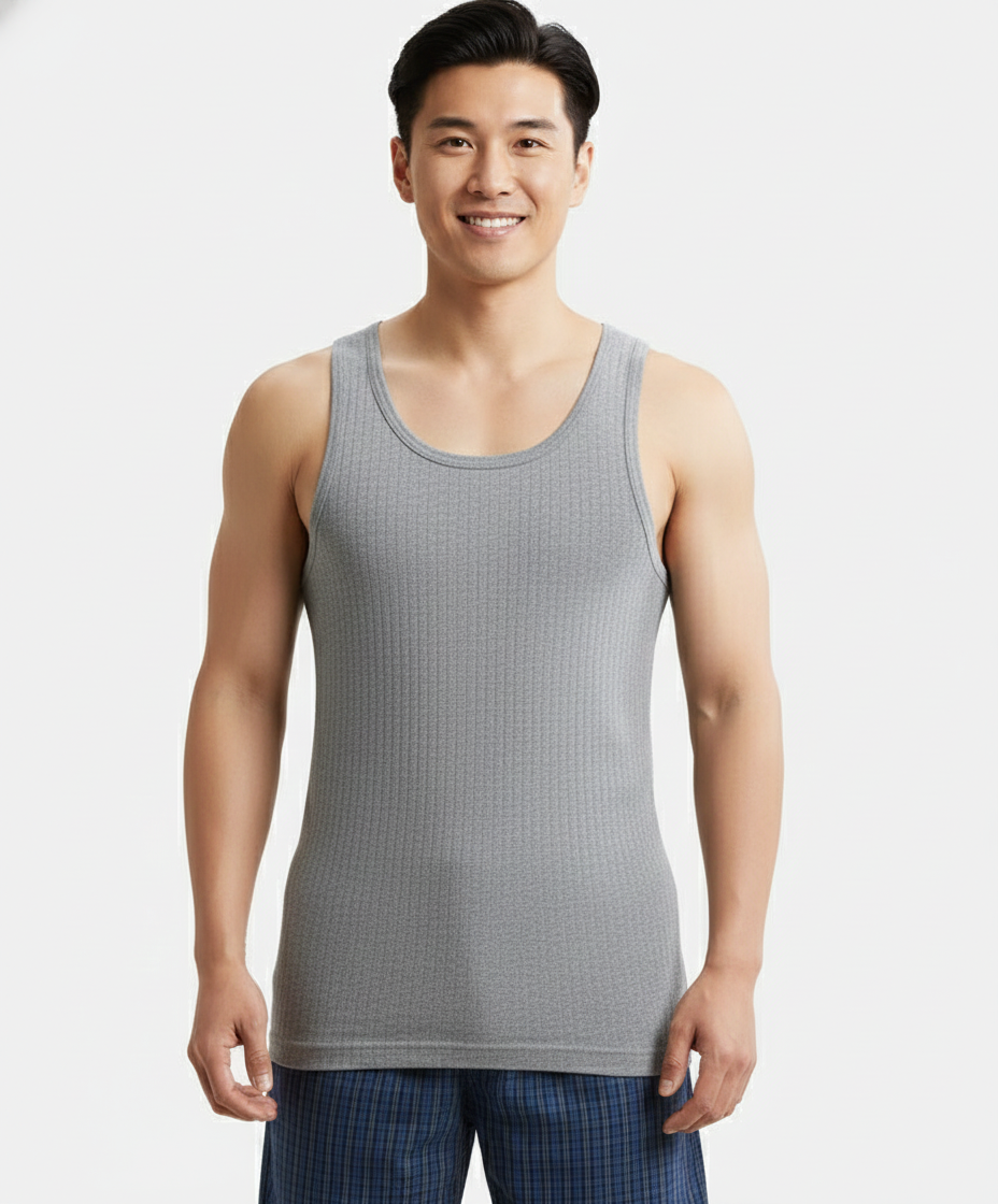 Jockey Men’s Racer Back Vest | 100% Cotton Soft Undershirt | Breathable Daily Innerwear | 9922