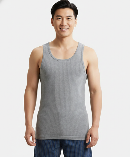 Jockey Men’s Racer Back Vest | 100% Cotton Soft Undershirt | Breathable Daily Innerwear | 9922
