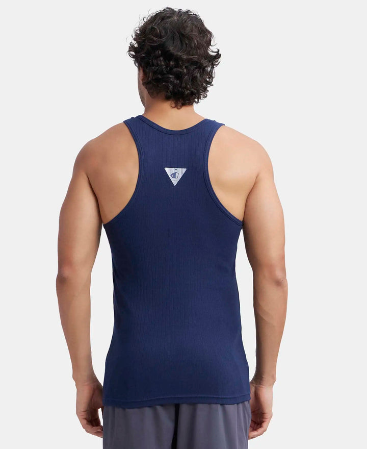 Jockey Men’s Racer Back Vest | 100% Cotton Soft Undershirt | Breathable Daily Innerwear | 9922