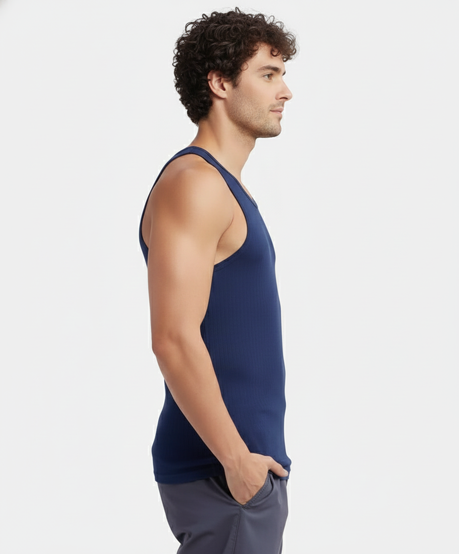 Jockey Men’s Racer Back Vest | 100% Cotton Soft Undershirt | Breathable Daily Innerwear | 9922