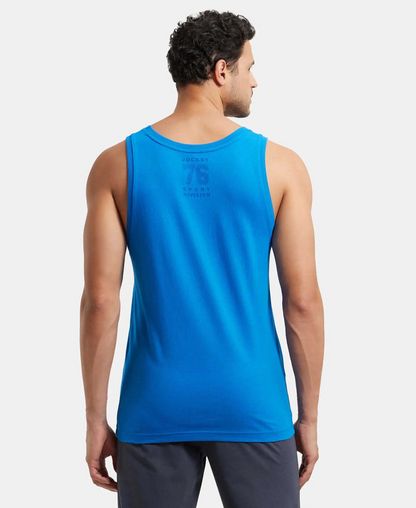 Jockey Men’s Muscle Tee | Sleeveless Athleisure Gym Vest | Soft Cotton Performance Wear | 9928