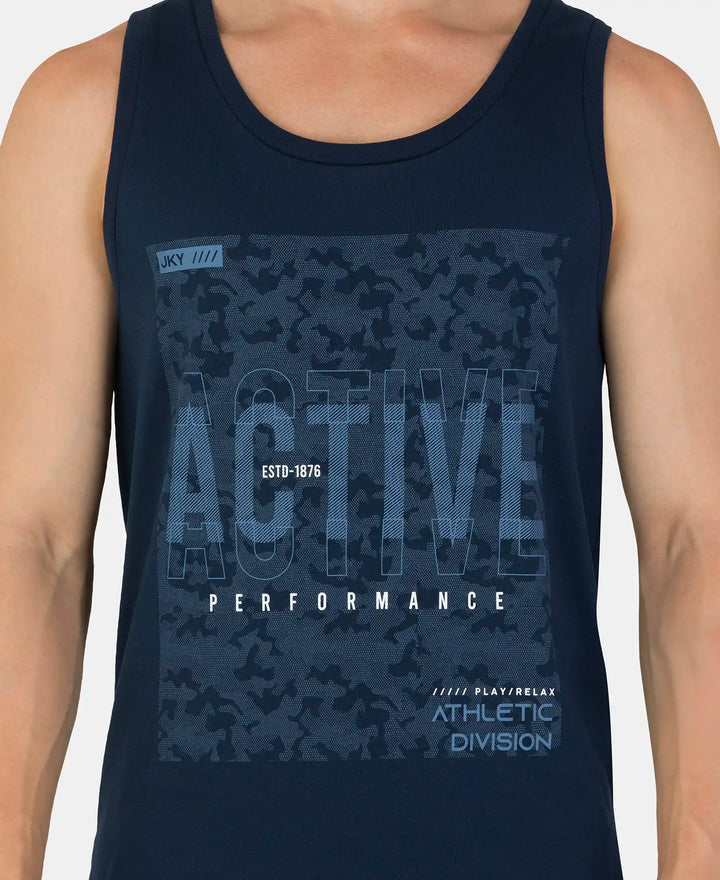 Jockey Men’s Muscle Tee | Sleeveless Athleisure Gym Vest | Soft Cotton Performance Wear | 9928