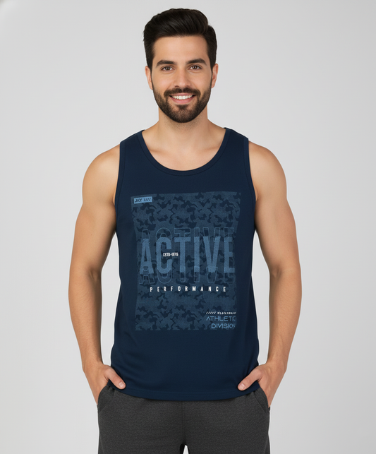 Jockey Men’s Muscle Tee | Sleeveless Athleisure Gym Vest | Soft Cotton Performance Wear | 9928