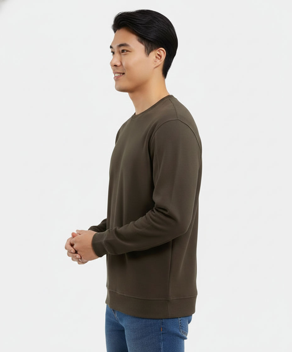 Jockey Men’s Athleisure Sweatshirt | Lightweight Pullover | Soft Stretch Fabric | AM48