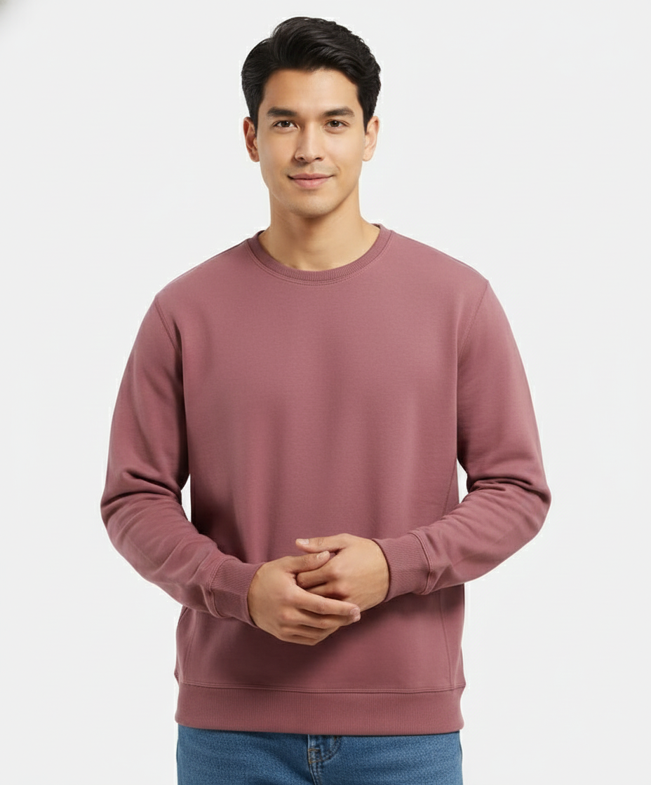 Jockey Men’s Athleisure Sweatshirt | Lightweight Pullover | Soft Stretch Fabric | AM48
