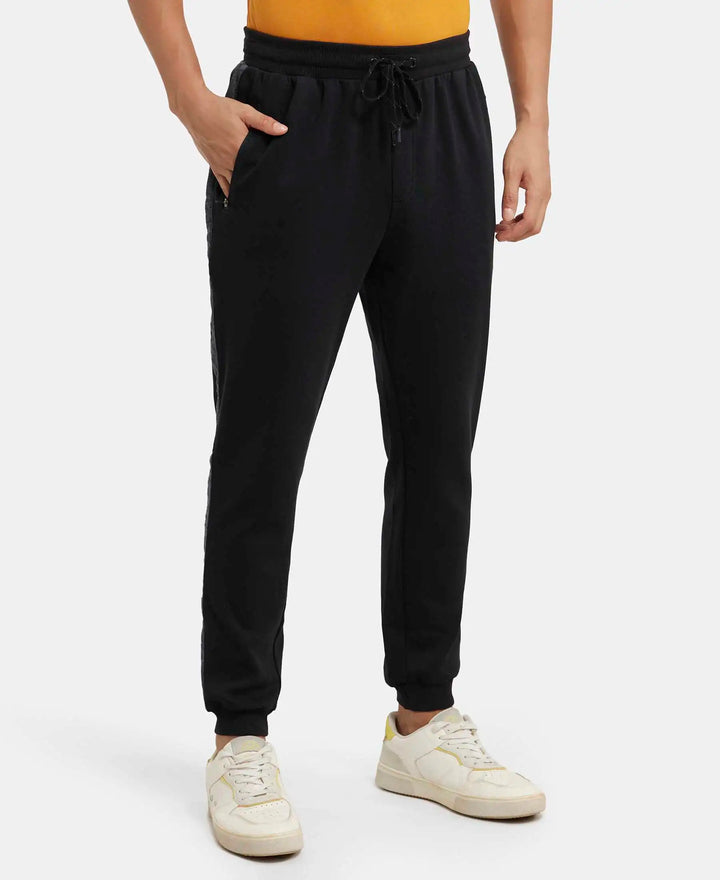 Jockey Men’s Athleisure Joggers | Comfortable Stretch Jogger Pants | Lightweight Activewear | AM71 Black
