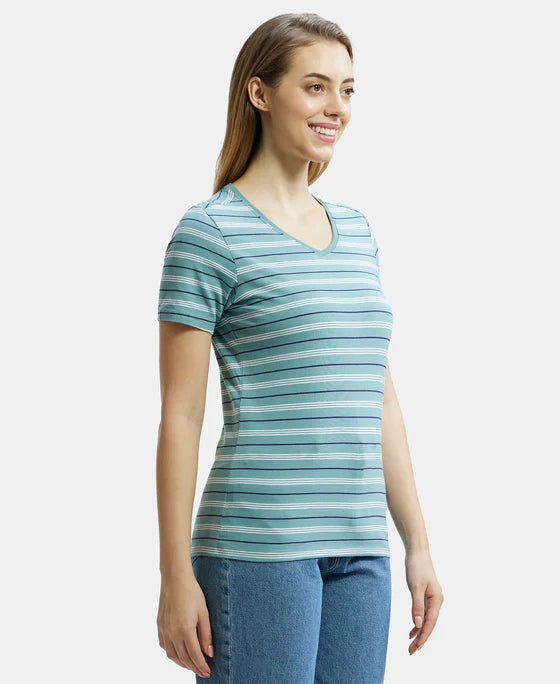 Jockey Women Printed T Shirt Athleisure|Aw22