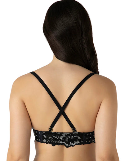 amante Femme Lace Multiway Bra | Padded Wired Balconette Backless Bra | BRA06301