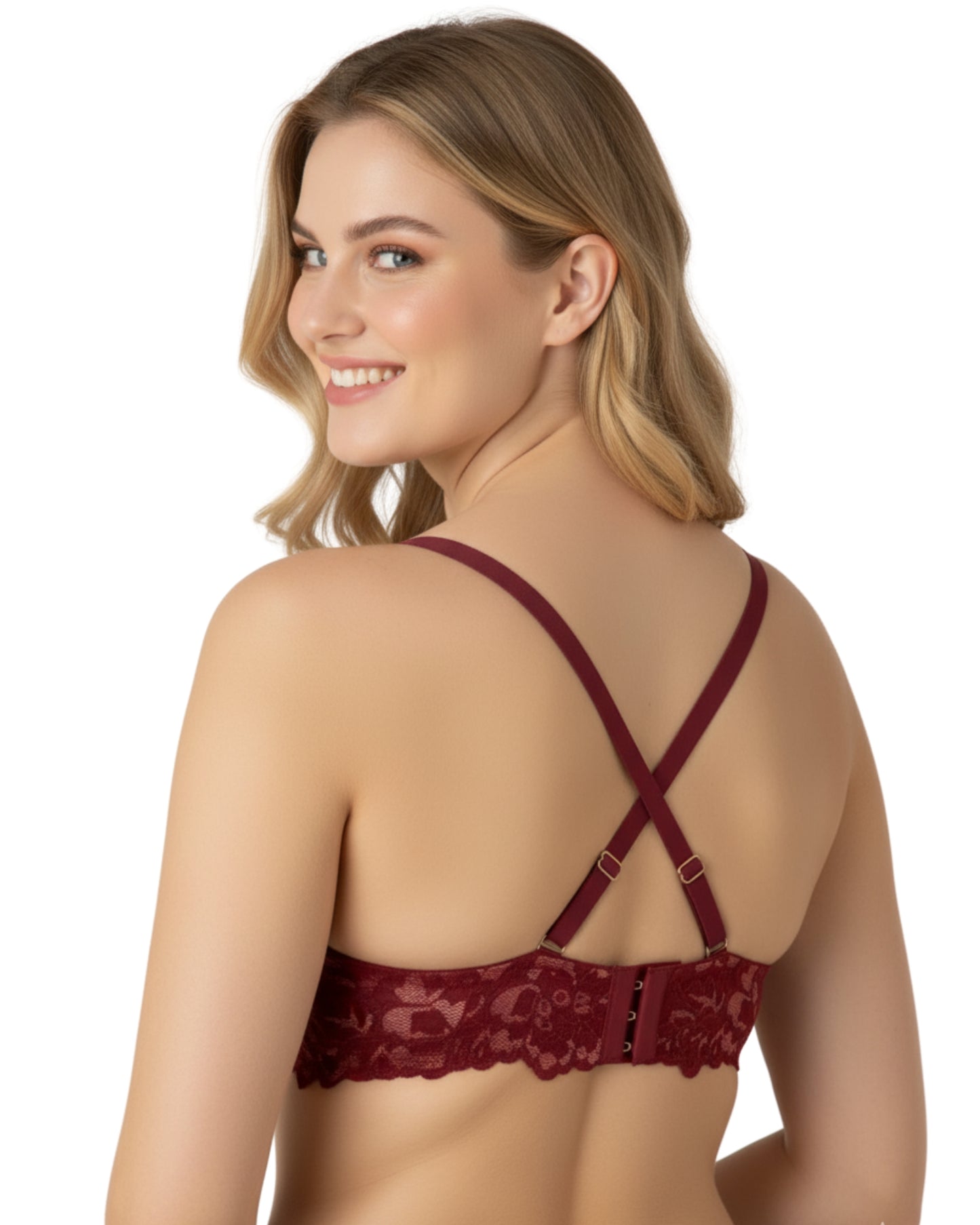 amante Femme Lace Multiway Bra | Padded Wired Balconette Backless Bra | BRA06301
