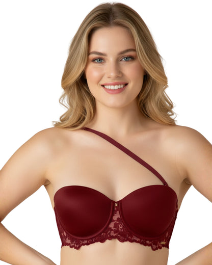 amante Femme Lace Multiway Bra | Padded Wired Balconette Backless Bra | BRA06301