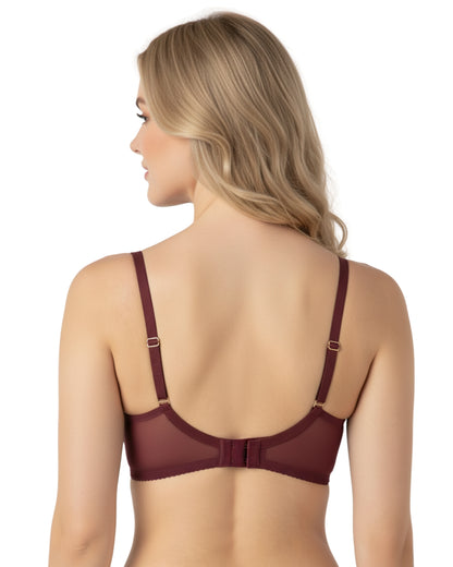 amante Luxe Support Bra | Non-Padded Wired Full Coverage Lace Bra | BRA101601