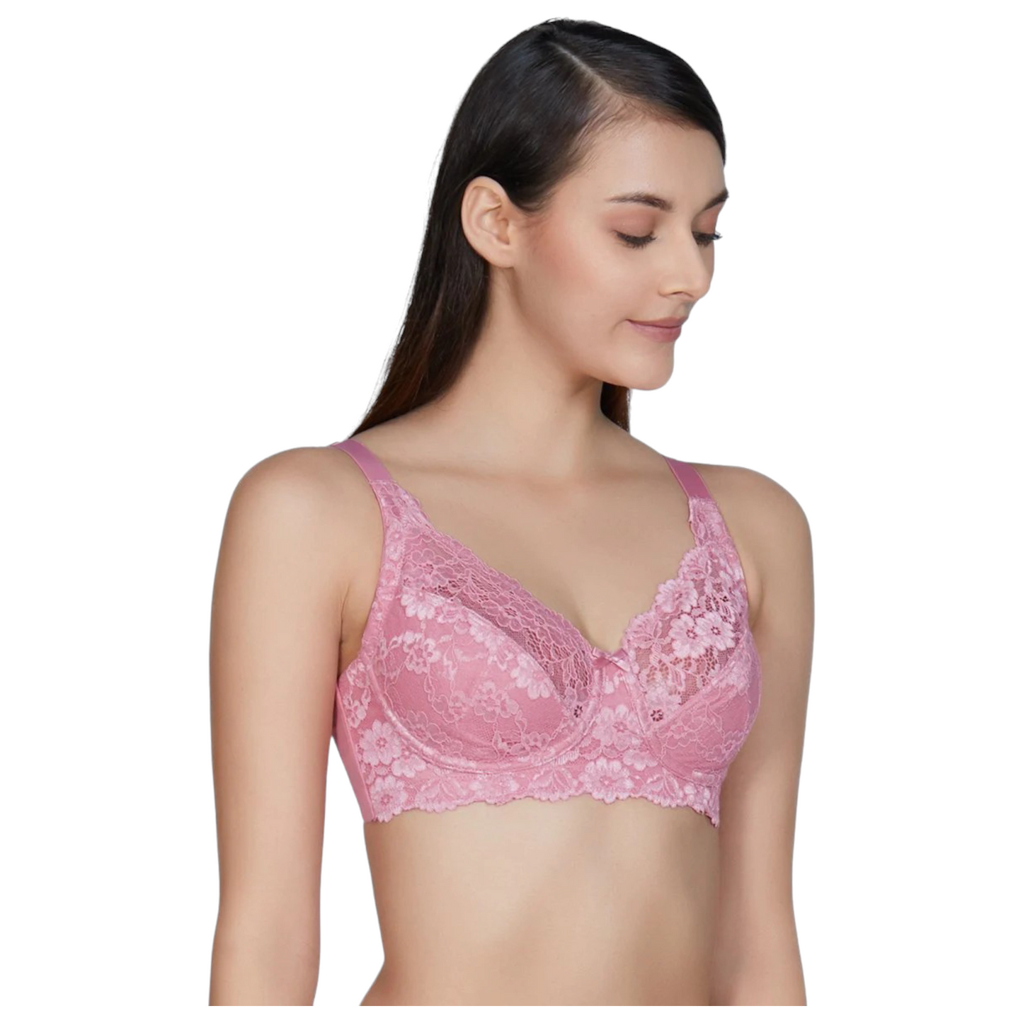 Amante Non Padded Non Wired Cotton Lace Bra|Bra75101