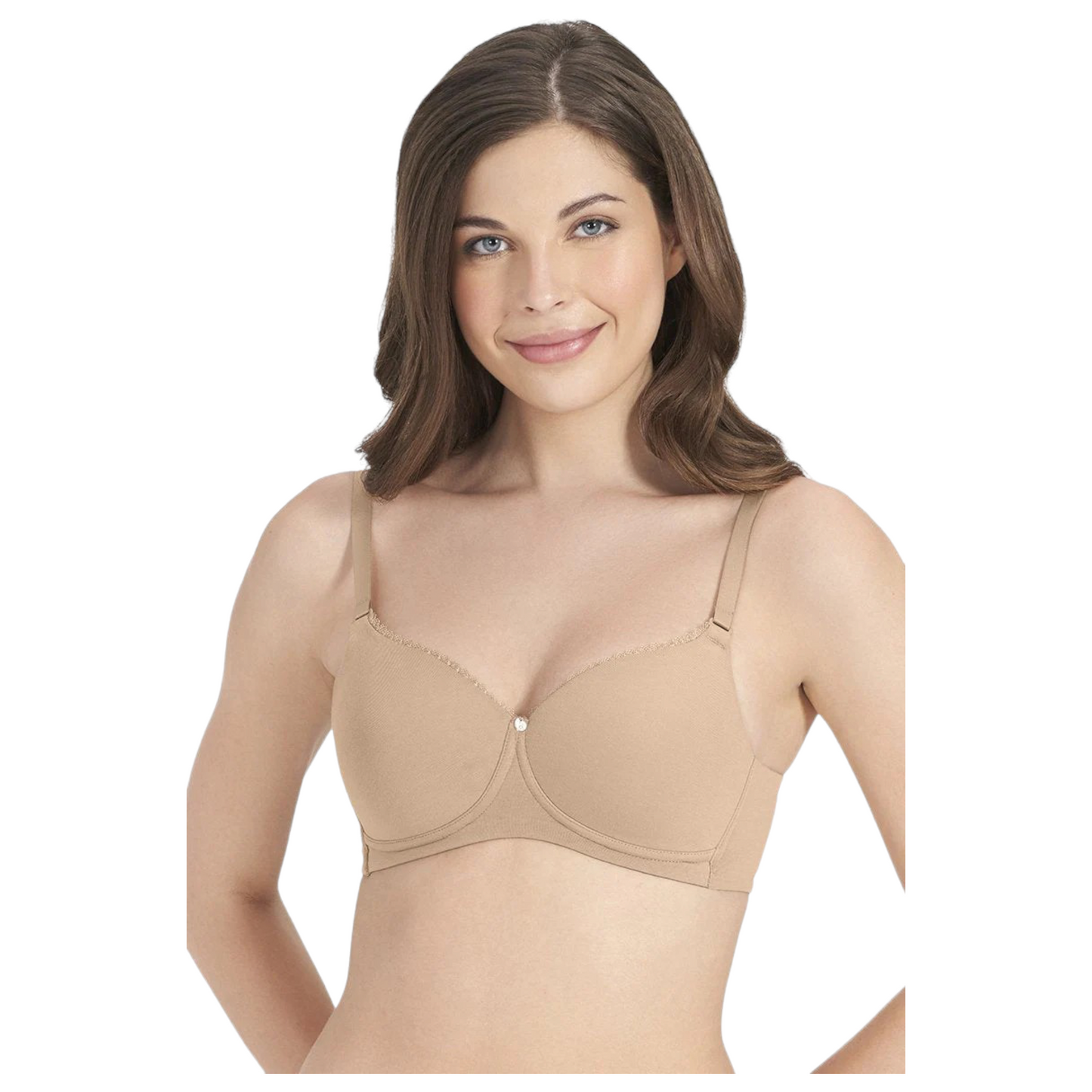 Amante Padded Non Wired Essential Support Cotton T-Shirt Bra|Bra75501