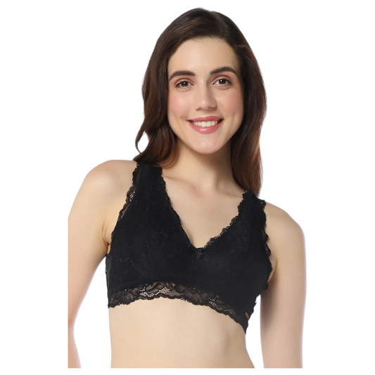 Amante Non Padded Non Wired Lace Bralette|Bra100901