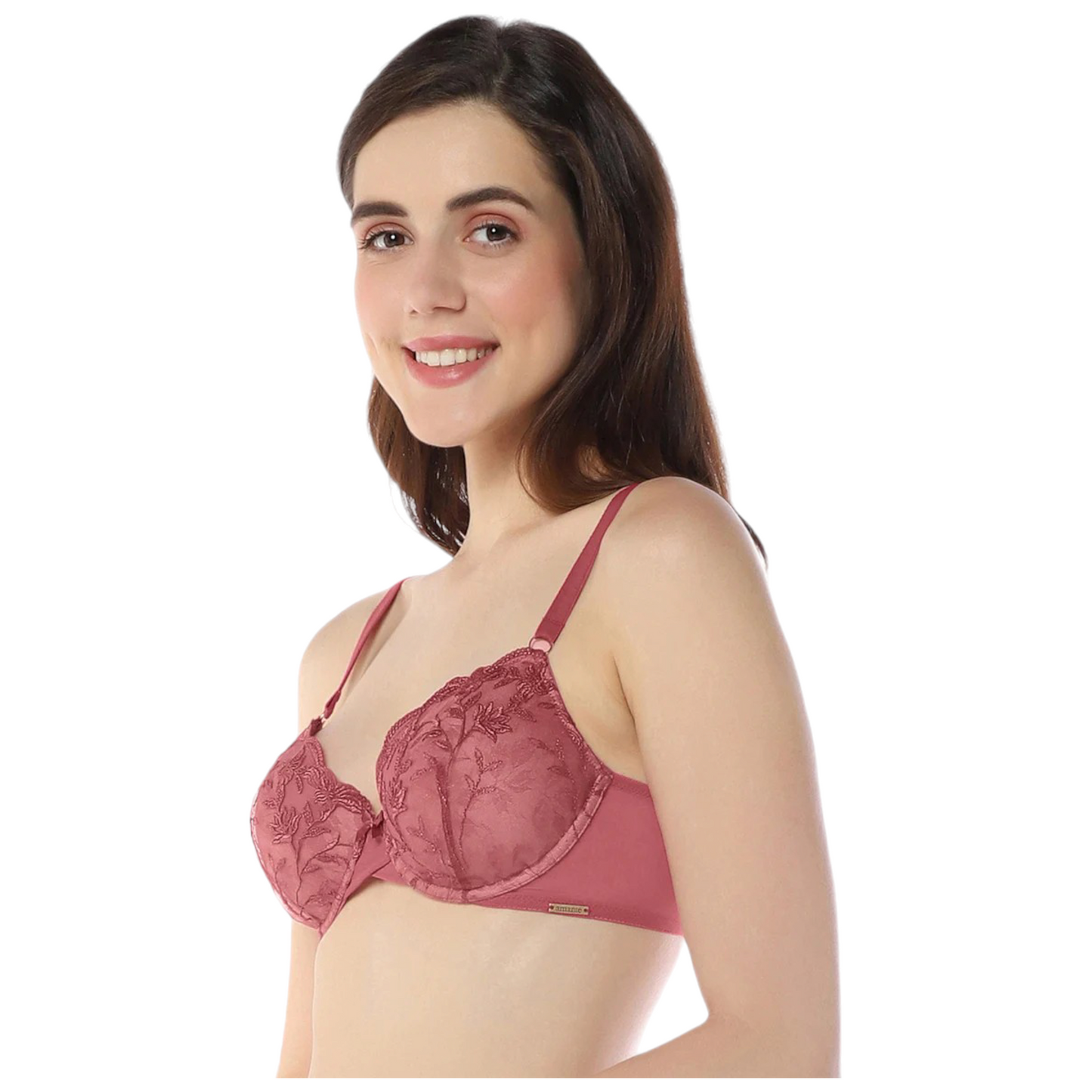 Amante Padded Wired Demi Sheer Luxe Lace Bra|Bra101801