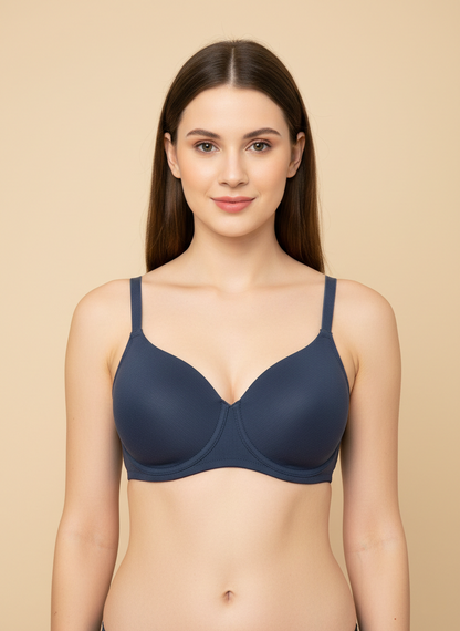 Triumph E004409 Padded Non-Wired Bra | Smooth Seamless T-Shirt Bra | Everyday Comfort & Natural Shape