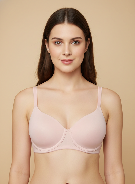 Triumph E004409 Padded Non-Wired Bra | Smooth Seamless T-Shirt Bra | Everyday Comfort & Natural Shape