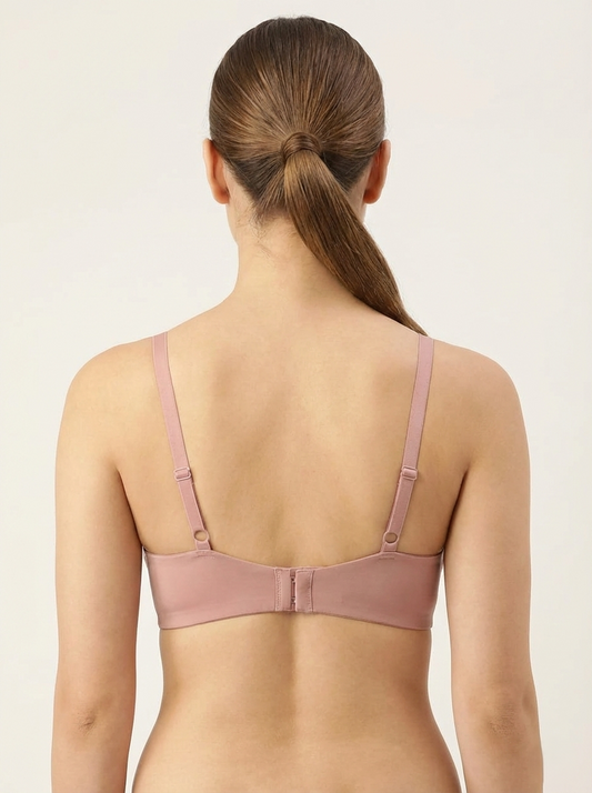 Triumph E004509 Padded Wired Bra | Lace Detail Underwired T-Shirt Bra | Smooth Lift & Shaping