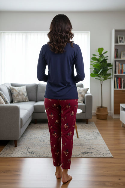 Vieviana Women’s PJ Set Nightwear | Soft & Breathable Sleepwear | Comfortable Lounge Set | EV14104