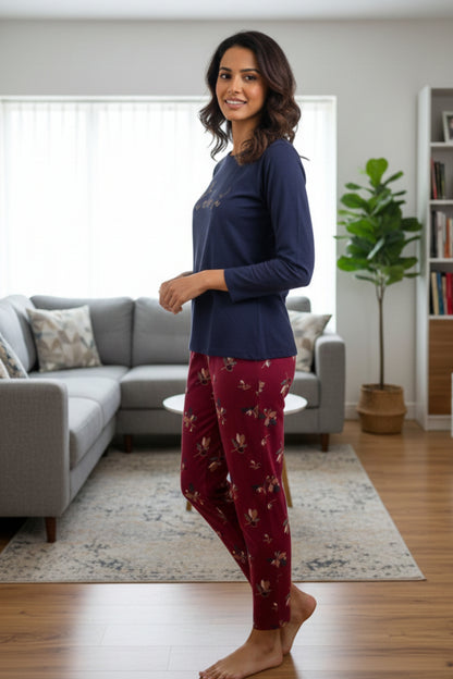 Vieviana Women’s PJ Set Nightwear | Soft & Breathable Sleepwear | Comfortable Lounge Set | EV14104