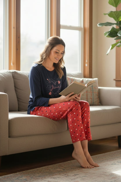 Vieviana Women’s PJ Set Nightwear | Soft & Relaxed Sleepwear for Women | Comfortable Loungewear | EV14107