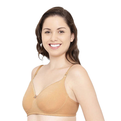 Enamor Non Padded Non Wired Cotton Minimizer Bra|A055
