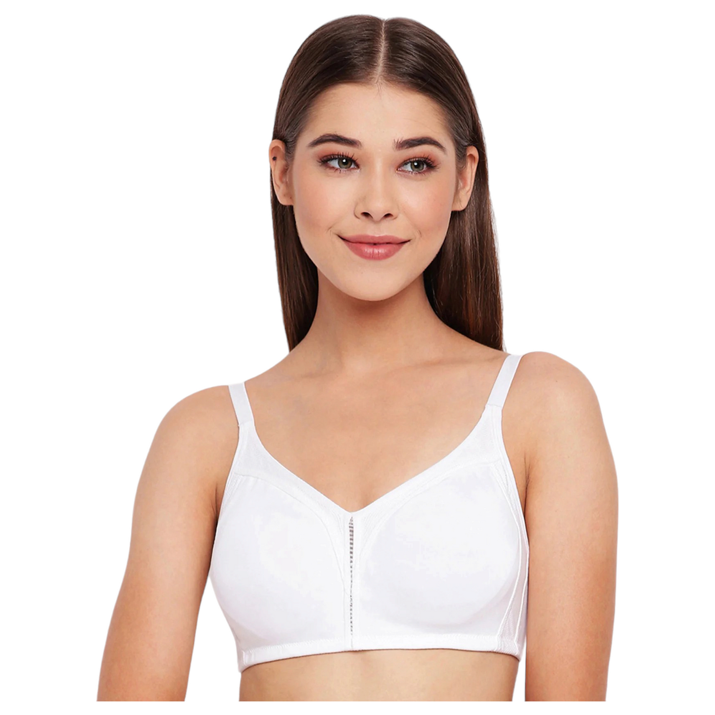 Enamor Full Figure Support M-Frame Bounce Control Non Padded Non Wired Bra|Ab75