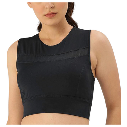 Enamor Gym Workout Crewneck Racerback Sports Bra Top|E121