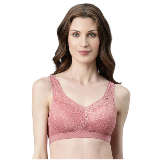 Enamor Lacy Padded Non Wired T-Shirt Bra|F118