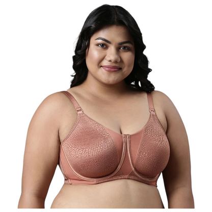 Enamor Full Figure Minimizer Non Padded Wired Bra|F124