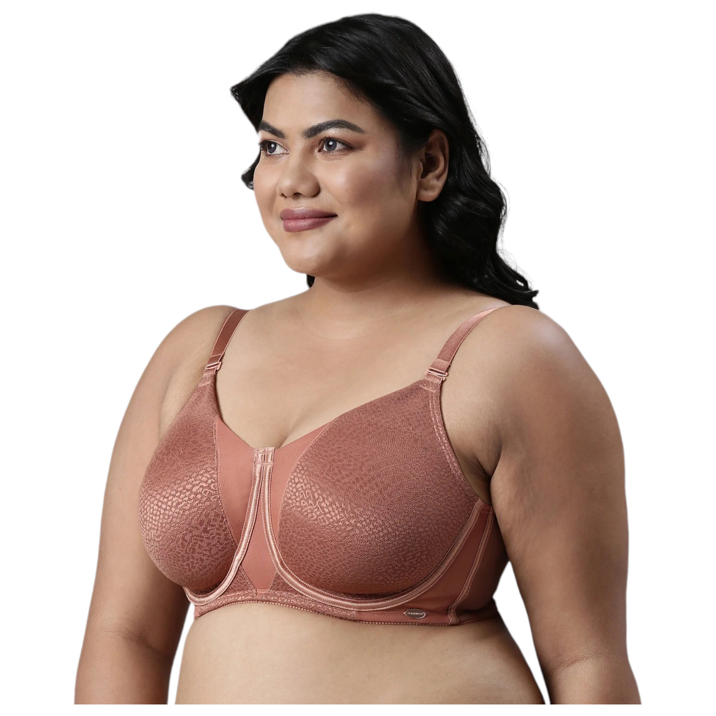 Enamor Full Figure Minimizer Non Padded Wired Bra|F124