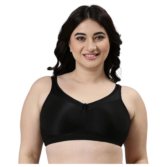 Enamor Full Figure Support Non Padded Non Wired Plus Size Bra|Fb12