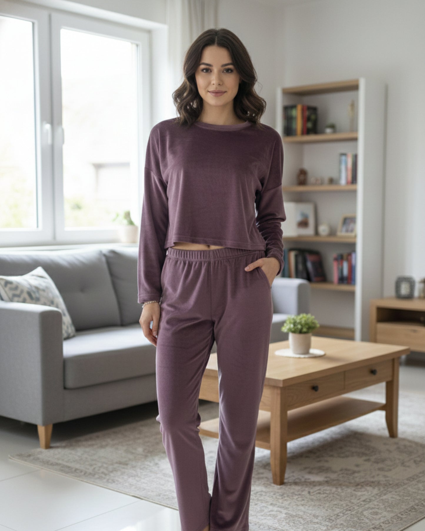 Vieviana Women’s Winter PJ Set | Full Sleeves Cozy Nightwear | Warm Soft Fabric | EV5005