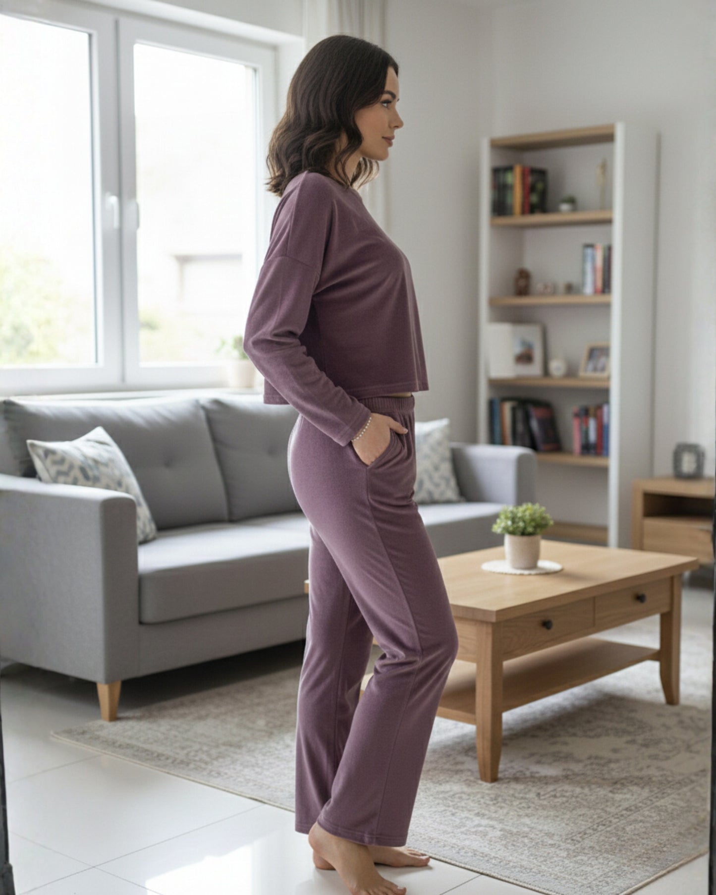 Vieviana Women’s Winter PJ Set | Full Sleeves Cozy Nightwear | Warm Soft Fabric | EV5005