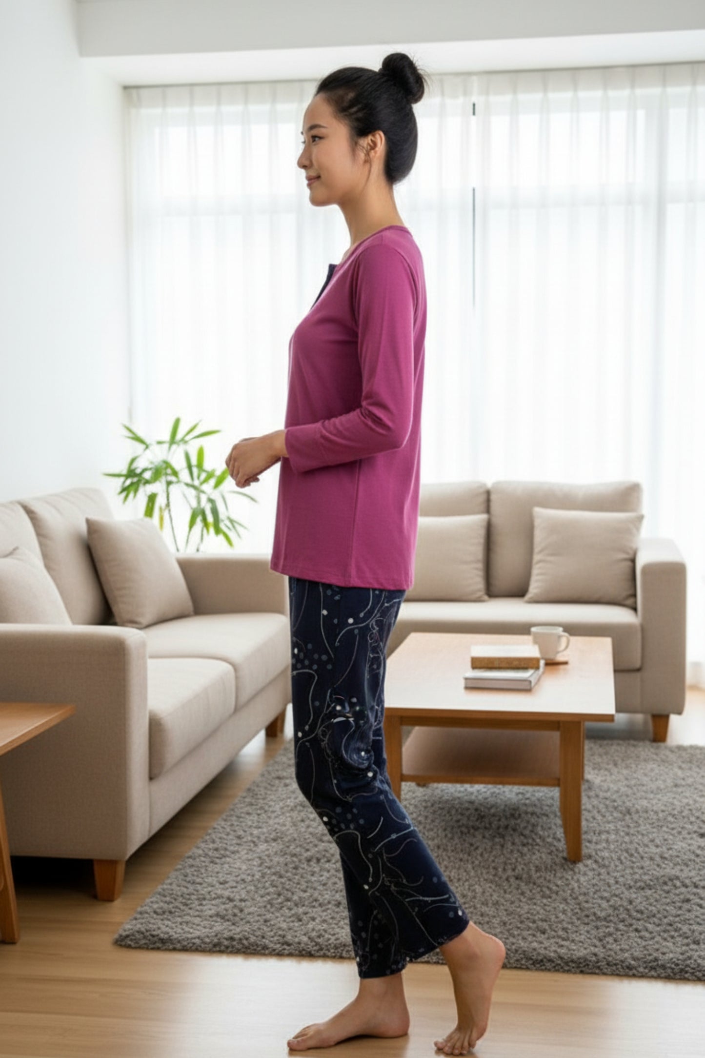 Vieviana Women’s Full Sleeves PJ Set | Soft Cozy Nightwear | Comfortable Lounge Wear | EV14112