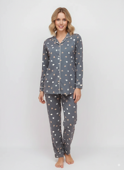 Vieviana Front Open Full Sleeves Nightwear|Ev17103