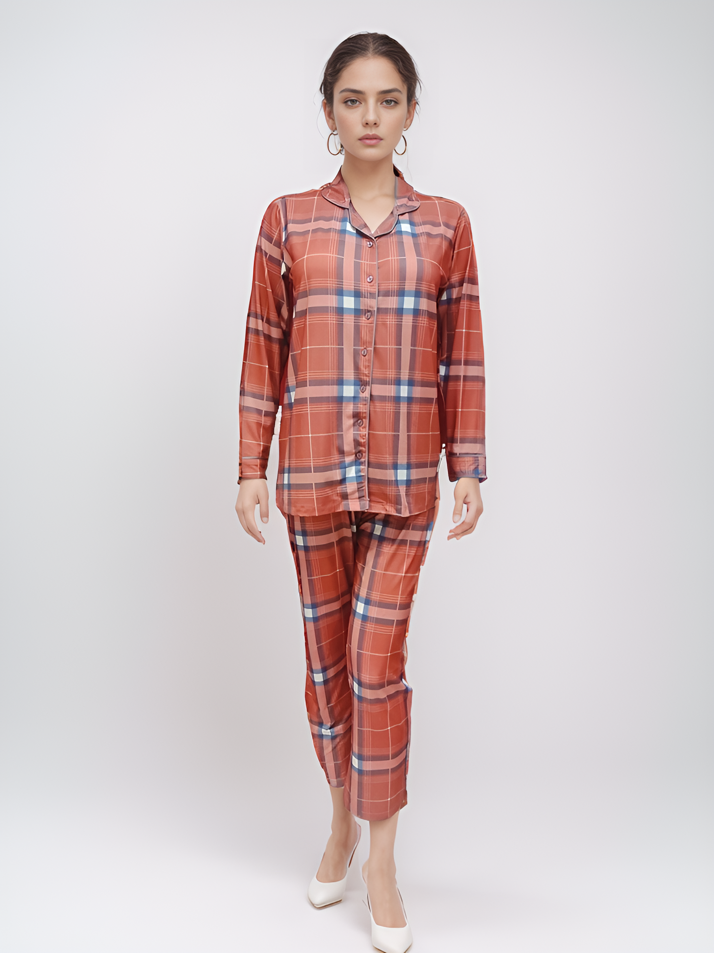 Vieviana Front Open Full Sleeves Nightwear|Ev17104