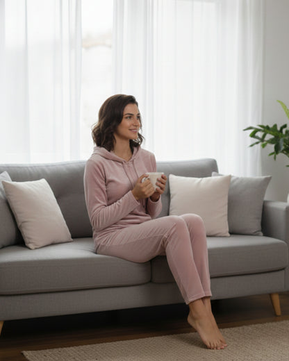 Vieviana Women’s Winter Tracksuit Nightwear | Cozy Warm Nightwear Set | Soft Winter Fabric | EV5002