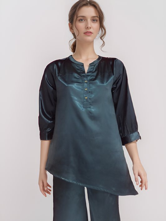 Vieviana Kurti Nightsuit Full Sleeves Nightwear | Ev516