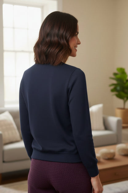 Vieviana Women’s Athleisure Sweatshirt | Cozy Winter Wear | Soft Cotton Rich Hoodie | EV611