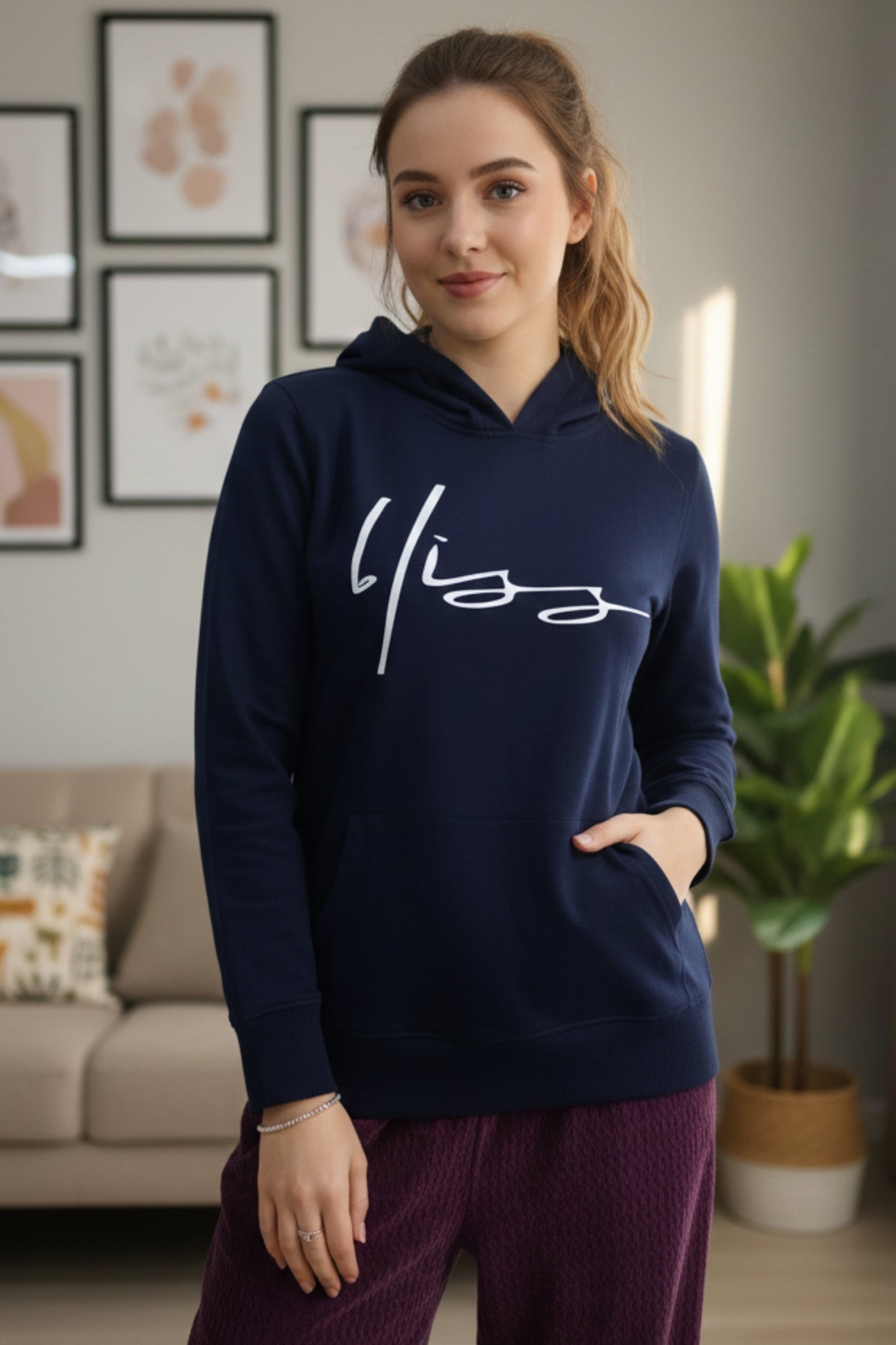 Vieviana Women’s Athleisure Hoodie | Cozy Winter Sweatshirt | Cotton Rich Comfort Wear | EV612