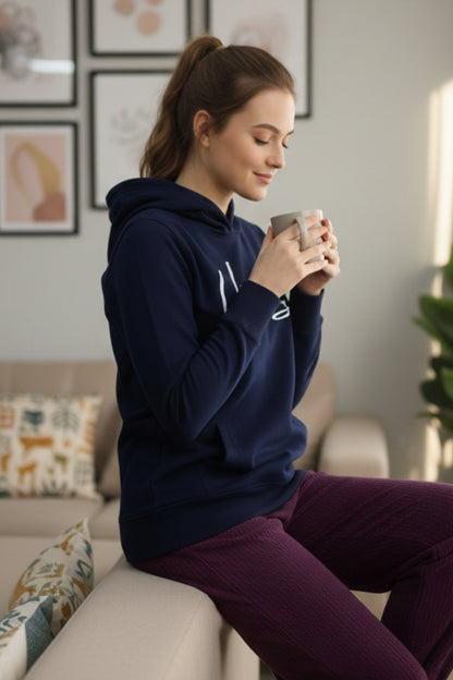 Vieviana Women’s Athleisure Hoodie | Cozy Winter Sweatshirt | Cotton Rich Comfort Wear | EV612