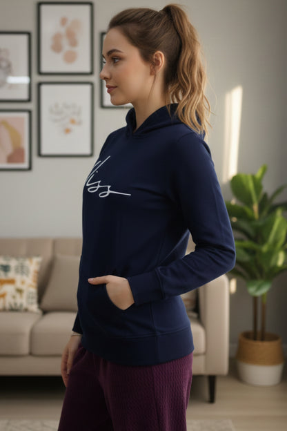 Vieviana Women’s Athleisure Hoodie | Cozy Winter Sweatshirt | Cotton Rich Comfort Wear | EV612