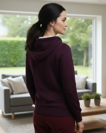 Vieviana Women’s Athleisure Jacket | Winter Zipper Jacket | Cozy Cotton Rich Outerwear | EV613 Navy