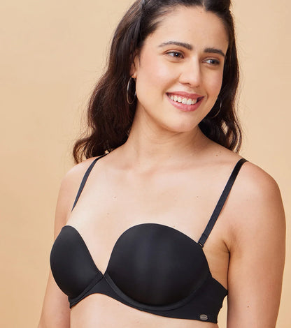 Enamor Plunge Pushup Wired Multiway Bra|F115