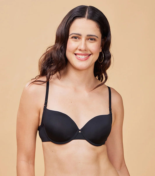 Enamor Padded Wired Plunge Balconette Bra|F133